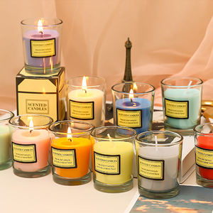 Bougie aromathérapie améliorant le sommeil relaxant parfum floral tasse <span class=keywords><strong>en</strong></span> verre décorative bougie d'aromathérapie pour l'ambiance de la maison - Product Image 1