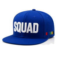 Topi Snapback 5 Panel Bordir 3D Puff 100% Poliester 5 Warna Tim Logo Kustom Pinggiran Datar OEM ODM Team Building