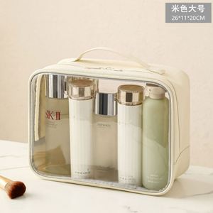 Bolsa de Aseo Transparente con Logotipo Personalizado, Impermeable, de PVC, con Cierre, para Maquillaje y Cosméticos, para Mujer - Product Image 6