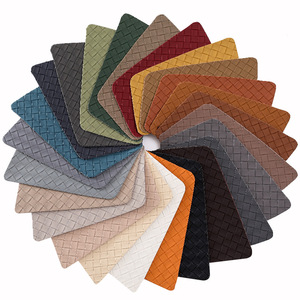 Nhà Máy Trực Tiếp Giá 1 Mm Dệt Kim Mô Hình Sọc Nổi PVC Dệt Da Cho Túi Gối Điện Thoại Trường Hợp Bìa Với Giỏ Dệt - Product Image 4