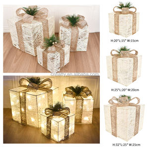 Ornamen Pohon Natal Klasik dari Besi Tempa Buatan Tangan, Figur Pajangan Bercahaya Bertenaga Baterai, Dekorasi Jendela Natal yang Meriah - Product Image 6