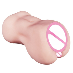 Copa de Masturbación Masculina de Doble Canal, Material TPE de Alta Elasticidad, Fuerte Sujeción, para Uso en el Hogar y el Baño - Product Image 1