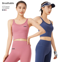 Pilates Gym Fitness beauté dos croix antichoc forme push-up fixation mince épaule sport soutiens-gorge Yoga Leggings ensembles pour femmes