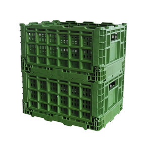 Vented Folding and Stacking Plastic Folding Crate 400*300*220
