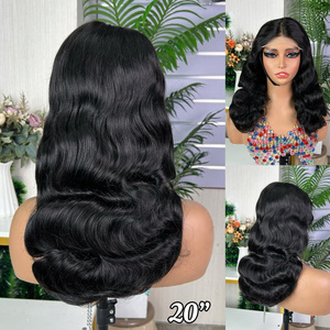 100% Virgin Human Hair High Density 12A Loose body <b>wig</b> Brazilian Super Double Drawn Glueless <b>Wig</b> - Product Image 3