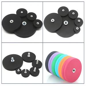 Imán de Neodimio Redondo y Potente con Recubrimiento de Goma, Diámetro de 31 mm, 43 mm, 66 mm, 88 mm, con Perno de Rosca Externa M4, M6, M8 - Product Image 6