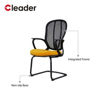 Chaises de bureau ergonomiques en maille avec base cantilever, support lombaire, robustes, pour personnel, visiteurs et cadres, pour réunions