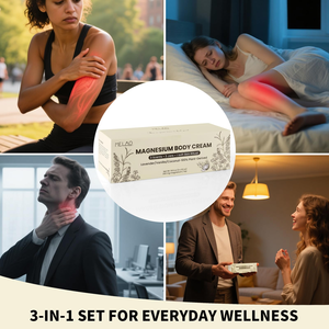 Crème pour le corps au magnésium de marque privée aide à apaiser les muscles favorise la relaxation Crème naturelle au magnésium pour un meilleur sommeil Lot de 3 - Product Image 6