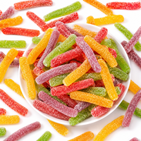 Bonbons gélifiés doux et sucrés en vrac, saveurs variées, enrobés d'un goût acidulé, personnalisables, OEM, ODM, fabricant, producteur, Halal