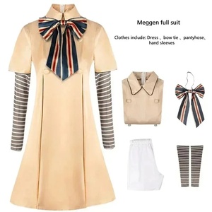 Disfraz de Cosplay de M3GAN con Peluca para Niñas y Niños, Vestido de Manga Larga de <span class=keywords><strong>la</strong></span> Muñeca <span class=keywords><strong>Megan</strong></span>, Disfraz de Carnaval de Halloween - Product Image 6