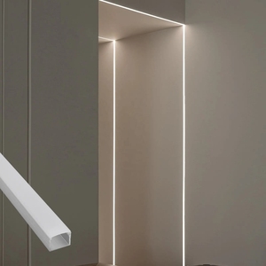 3.3FT/1M canale a LED in alluminio a forma di <span class=keywords><strong>U</strong></span> 19*13mm canale diffusore a strisce LED argento con copertura bianco latte Alu striscia profilo Led - Product Image 6
