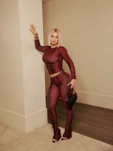 Conjunto Deportivo de Mujer con Estampado de Serpiente, a la Moda 2026, <span class=keywords><strong>Top</strong></span> Sexy Ajustado de Manga Larga, Leggings Deportivos de Cintura Alta, Dos Piezas, Ropa para Gimnasio y Club - Product Image 2