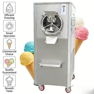 Machine à glace dure verticale professionnelle, porte latérale en acrylique, nettoyage facile, contrôle intelligent de la température, machine à gelato robuste - Product Image 1