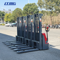 Équipement d'entrepôt LTMG, transpalette électrique 1,6 tonne 2 tonnes avec fourches de levage réglables