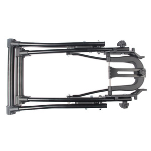 IRONDONKEY Support de réparation pliable pour vélo électrique de montagne Correcteur de <span class=keywords><strong>roue</strong></span> 45 # Acier à haute teneur en carbone noir argenté - Product Image 5