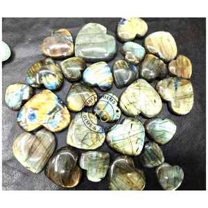 Labradorite de qualité supérieure, 100% naturelle, multicolores, effet flash bleu, cabochon, prix le plus bas, formes et tailles variées. - Product Image 3