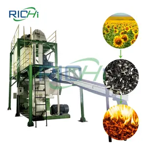 RICHI 1-20 T/H มะกอก Pomace ถั่วแดงฟางดอกทานตะวัน Husk สายอัดเม็ดสําหรับยูเครน