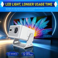 Proyector Junuo HY320MAX 1080P, 400 ANSI Lúmenes, Decodificación 8K, Android, Altavoces Integrados, Conexión a Internet, Enfoque Automático Completo, Keystone