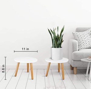 Soporte para <span class=keywords><strong>macetas</strong></span> <span class=keywords><strong>de</strong></span> Interior <span class=keywords><strong>de</strong></span> mediados <span class=keywords><strong>de</strong></span> siglo, mesa moderna <span class=keywords><strong>de</strong></span> <span class=keywords><strong>madera</strong></span> para plantas, soporte alto para <span class=keywords><strong>macetas</strong></span> <span class=keywords><strong>de</strong></span> flores, mesa lateral redonda pequeña - Product Image 5