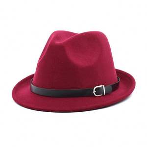 Sombrero Fedora Clásico de Fieltro Estilo Homburg para Hombre y Mujer, Elegante para Invierno y Otoño - Product Image 5