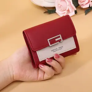 2022 New PU Leather Small Coin Money Purse Ladies Leather Wallet for Women