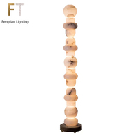 Lampe sur pied en pierre de marbre de luxe