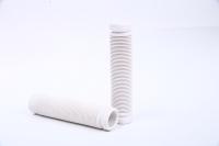 Grip Karet Lembut Hitam dan Putih Tahan Lama Anti Slip Grip Peredam Kejut untuk Grip Sepeda