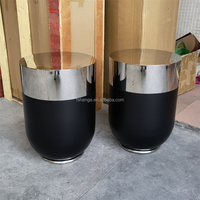 Grand Pot de Fleurs Luxueux Fait Main Or Blanc, Moderne, pour Intérieur, Décoration de Maison, Jardinière de Sol pour Hôtels, Vases Métalliques en Acier Inoxydable
