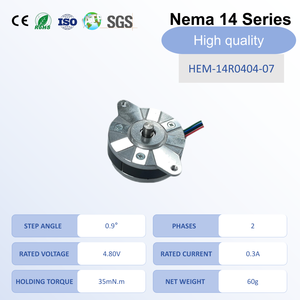 มอเตอร์สเต็ปเปอร์ <span class=keywords><strong>Nema</strong></span> <span class=keywords><strong>14</strong></span> แบบ Pancake ขนาด 0.9 องศา 36 มม. 35mN.m 0.3A 2 เฟส แบบไบโพลาร์ สำหรับเครื่องพิมพ์ 3 มิติ เครื่องอัดรีด และหุ่นยนต์ - Product Image 3