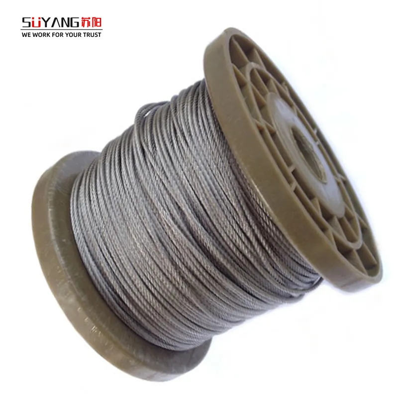 Nonmagnetic Metal Stainless Steel Wire Rope Wire Cable 1*7 2.5mm