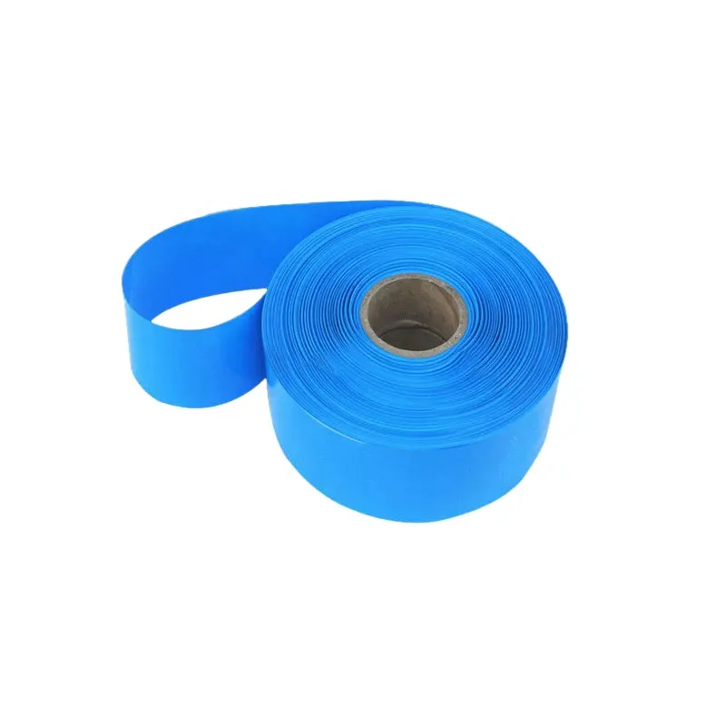 1 Metro Azul 18650 Lipo Bateria PVC Heat Shrink Tube Pack 125mm ~ 625mm Largura Isolado Film Wrap lítio Caso Manga Cabo Azul