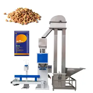 Semi Automatic China Factory Price 5kg 10kg 25kg 50kg Rapeseed Poultry Feed Bagging Line Dried Meal Worms Packing Machine