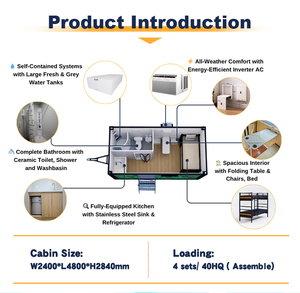 Maisonnette haut de gamme sur roues, mobile de luxe, clé en main, pour <span class=keywords><strong>Airbnb</strong></span>, glamping, complexe hôtelier, design modulaire - Product Image 6