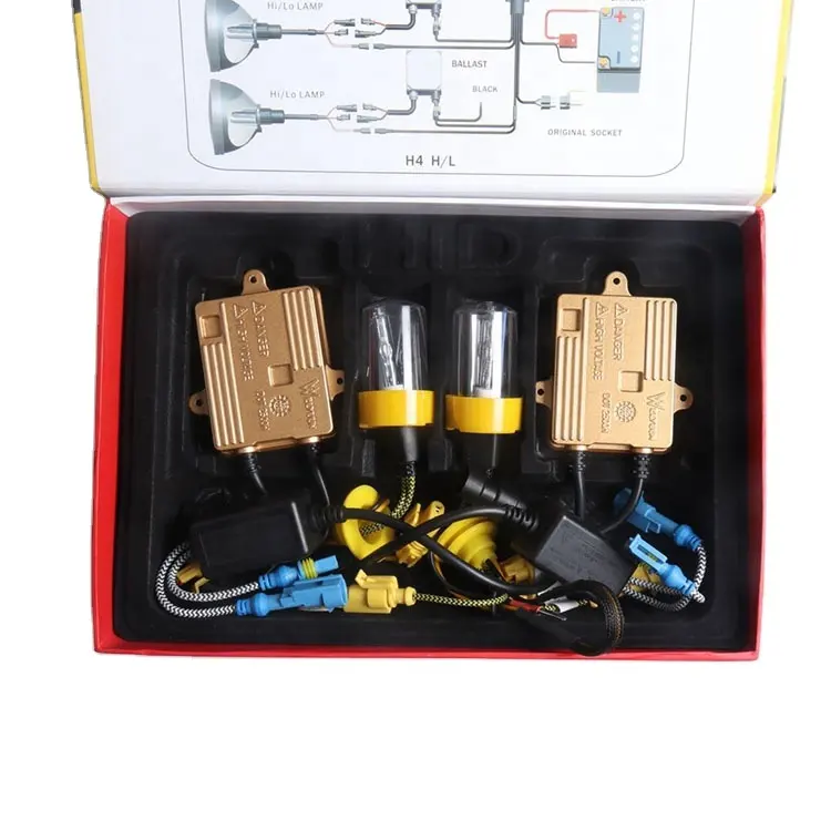 55W Xenon Ballast Bóng Đèn HID Kit Ánh Sáng Xe Đèn Pha Sương Mù DRL Đèn H1 H3 H7 H8 H9 H11 880 881 9005 HB3 9006 HB4 6000 K H4 8000K