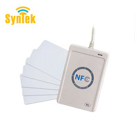 Lector y Grabador de Tarjetas Inteligentes NFC de 13.56MHz ACR122u con Material ABS, Protocolo ISO14443A, Interfaz USB 2.0