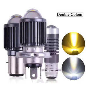 1 Pezzo Faro Anteriore Moto H4 LED H6 BA20D P15D CSP con Lente LED Bianco Giallo Abbagliante Anabbagliante Faretto Moto Scooter - Product Image 2