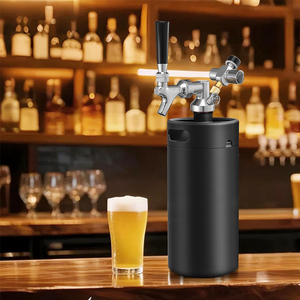 Sistema de grifo Growler Mini Keg de 128Oz, sistema de barril de <span class=keywords><strong>cerveza</strong></span> de acero inoxidable presurizado para artesanía casera y <span class=keywords><strong>cerveza</strong></span> de barril - Product Image 3
