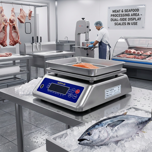 SUPER-SS Waterproof Bench <strong>Scale</strong> - 304 Stainless Steel, Dual Display For Wet Markets &amp; Food Processing - Product Image 3