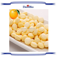 Menthes personnalisées série de fruits de 0.4g enrobant des bonbons pastilles xylitol emballés dans une boîte en fer blanc
