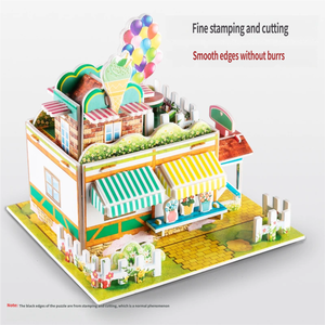 Rompecabezas de papel 3D, modelo de rompecabezas seguro, bloques de construcción educativos de dibujos animados para niños, juguetes para el desarrollo de la primera infancia - Product Image 3