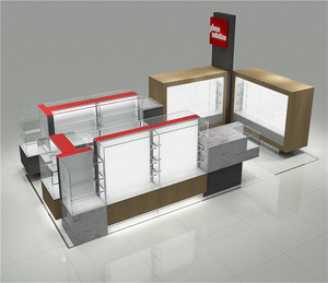 Thiết kế chuyên nghiệp Điện thoại di động kiosk tủ trưng bày với ánh sáng dẫn cho trung tâm mua sắm điện thoại di động cửa hàng hiển thị truy cập đồ nội thất - Product Image 4