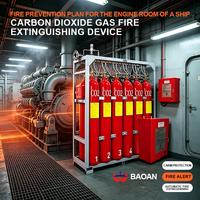 Extincteur marin CO2 certifié CCCF, flexible et portable en acier inoxydable pour les incendies de classe A/B sur les navires de passagers océaniques