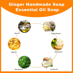 Suministros de baño de Etiqueta Privada, productos de belleza vegana, cuidado de la piel, lavado de cara y cuerpo, orgánico, OEM, jengibre, adelgazamiento, barra de jabón para perder peso - Product Image 3