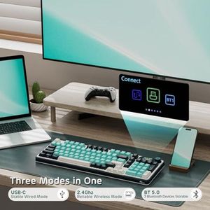 Teclado Mecánico Inalámbrico OEM ODM con Pantalla Inteligente y Perilla, Teclado para Juegos RGB <span class=keywords><strong>de</strong></span> 96 Teclas - Product Image 2