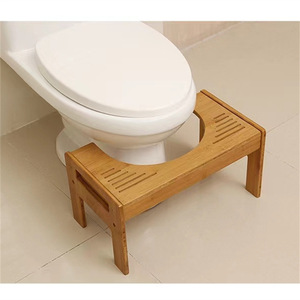 Taburete de baño de madera Mori Etsu, reposapiés de madera maciza para hacer agachamientos, uso en el baño, fácil de limpiar - Product Image 1