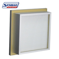 Filtre HEPA à gel latéral pour réservoir de colle, système AHU, qualité moyenne, pour usage industriel, en papier de fibre de verre USA