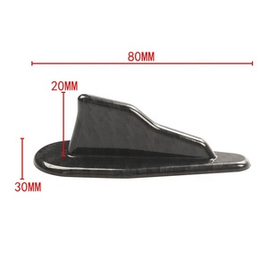 Accesorios de decoración exterior <span class=keywords><strong>para</strong></span> coche, aleta de tiburón negra, fibra de carbono, aleta de tiburón, decoración trasera, antena - Product Image 2