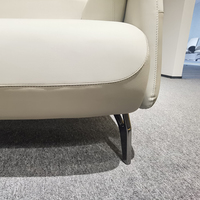 Canapé modulable de bureau, canapé de réception commercial, canapé en cuir classique, canapé lounge moderne de luxe pour bureau