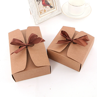 Boîte de papier kraft pour la cuisson Boîte d'emballage pour biscuits aux bonbons Tartes aux oeufs Nougat Boîte d'emballage pour gâteau et collation