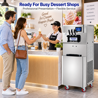 SICOTCNA – machine à crème glacée en acier inoxydable, fabricant professionnel, 3 saveurs